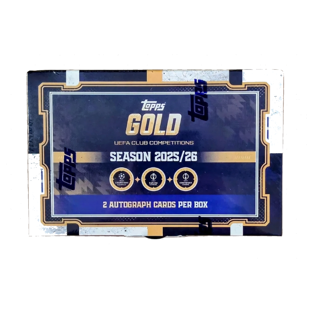 2025/26 Topps Gold UEFA Club Club Competitions Fotboll Hobby Box