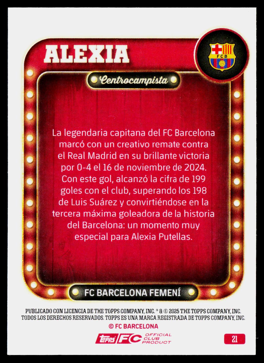 Alexia Putellas FC Barcelona Femeni