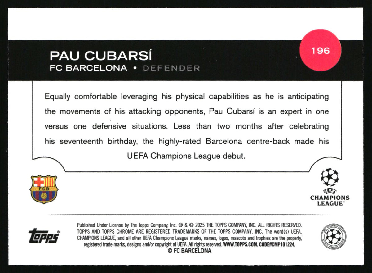 Pau Cubarsí FC Barcelona
