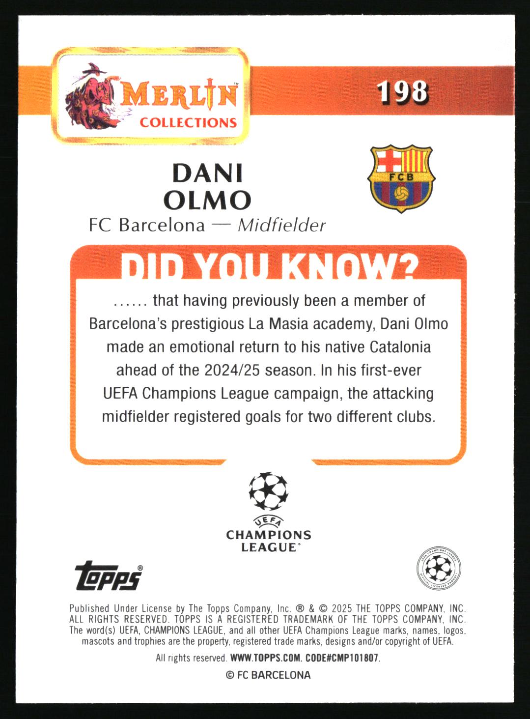 Dani Olmo FC Barcelona