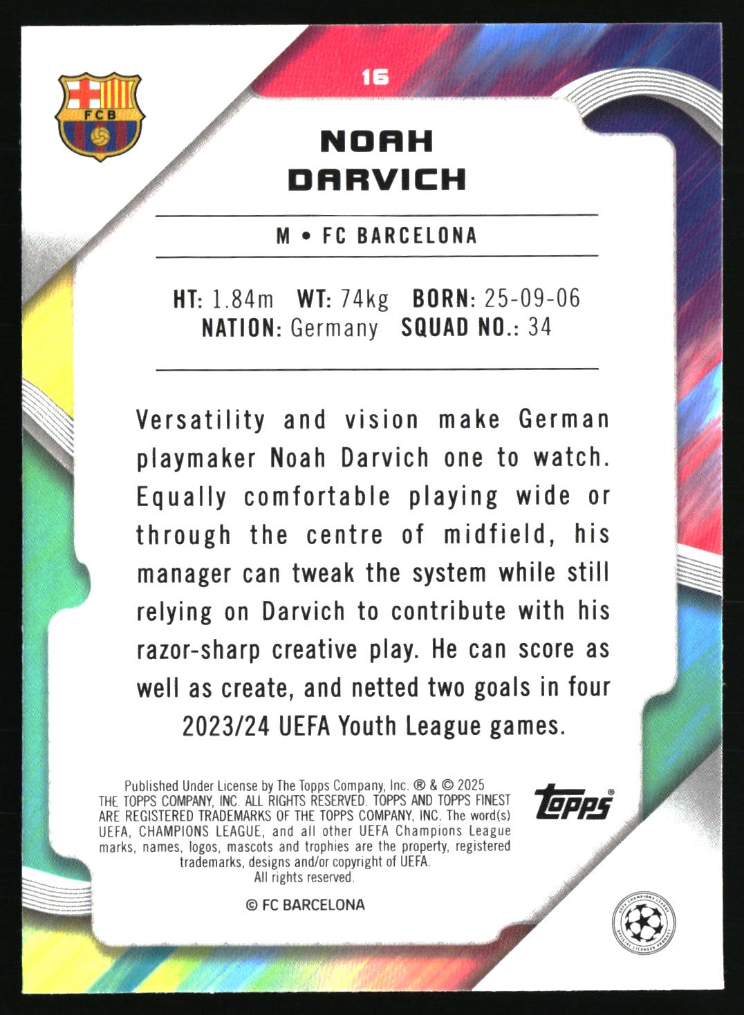 Noah Darvich RC FC Barcelona
