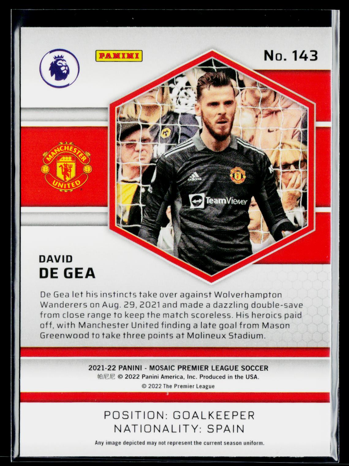David de Gea Manchester United