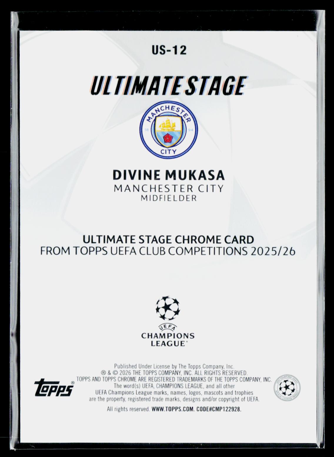 Divine Mukasa Manchester City
