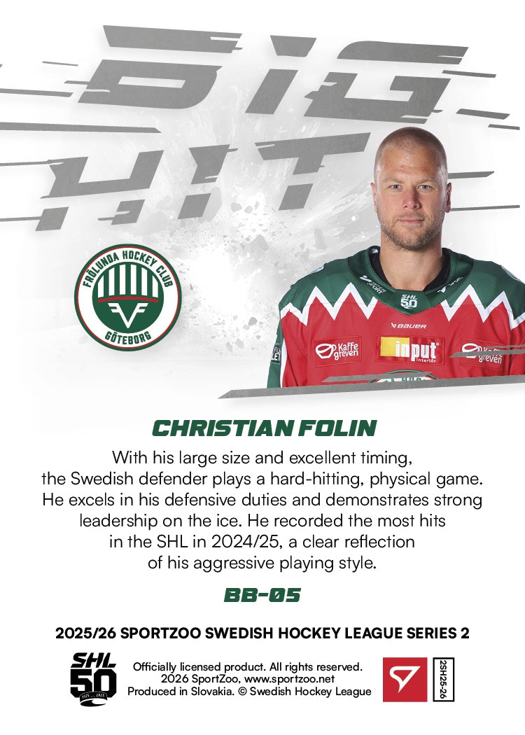 BB-05 FHC Christian Folin BIG HIT