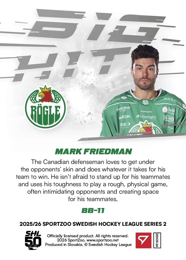 BB-11 RBK Mark Friedman BIG HIT