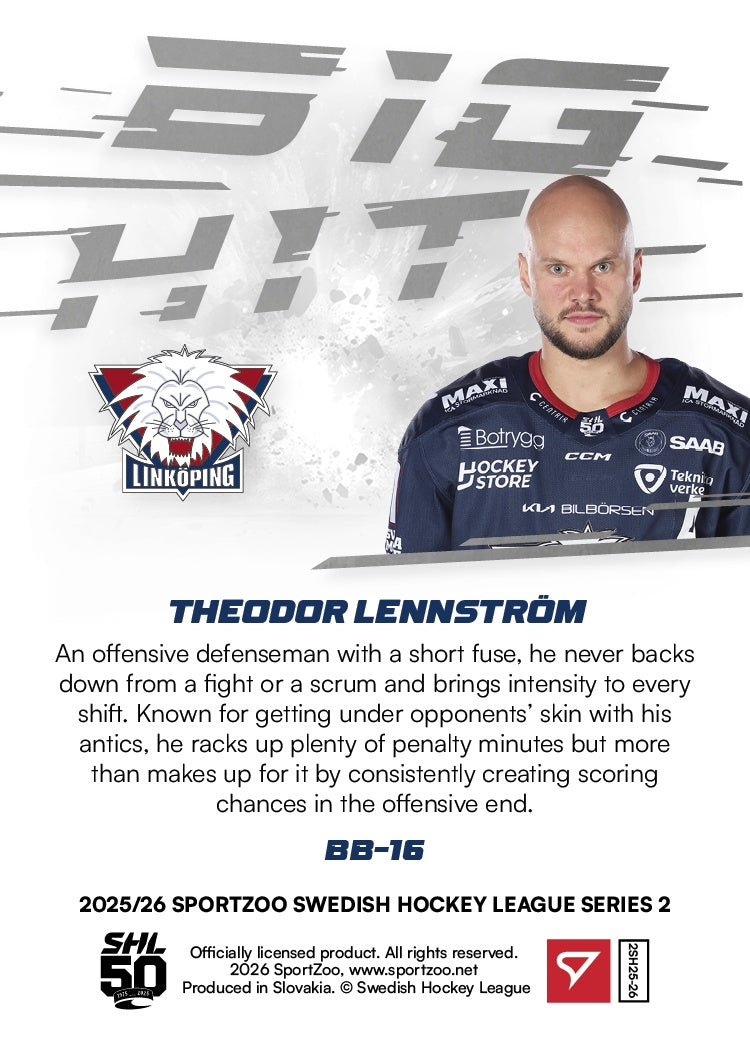 BB-16 LHC Theodor Lennström BIG HIT