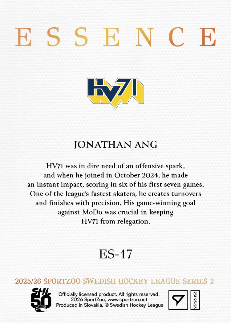 ES-17 HV71 Jonathan Ang ESSENCE