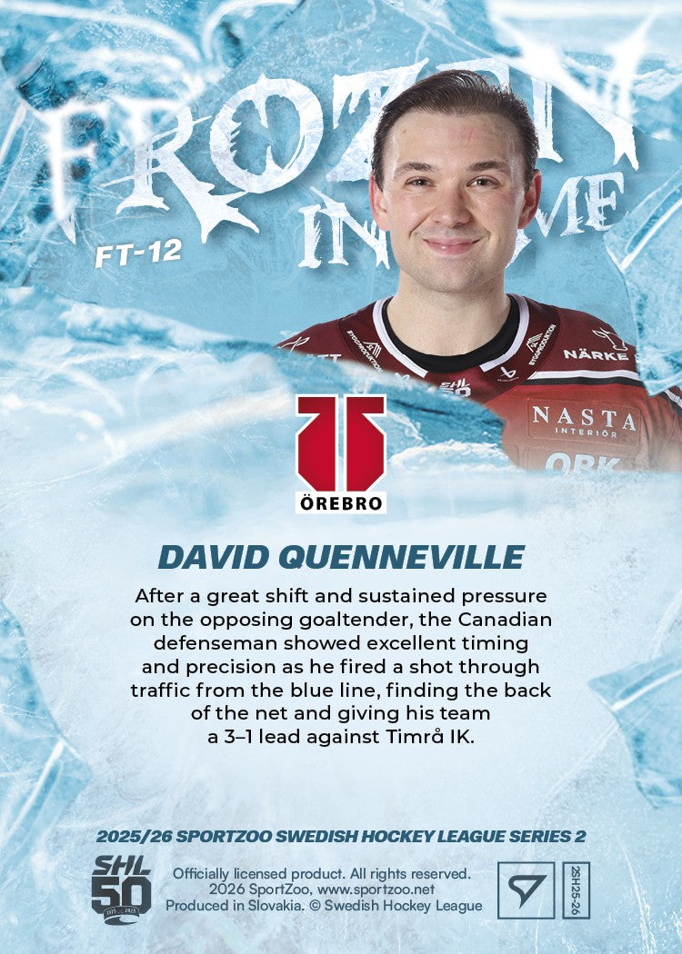 FT-12 ÖRE David Quenneville FROZEN IN TIME
