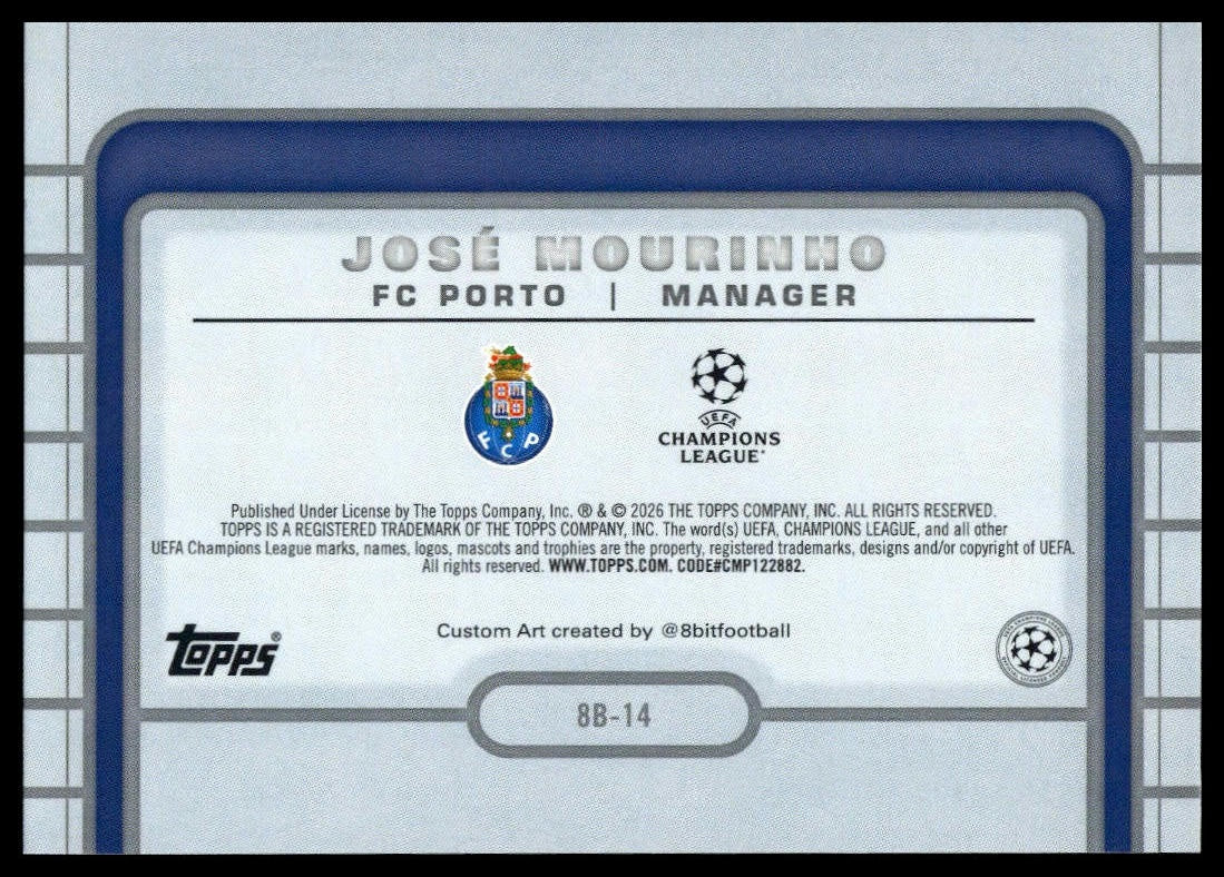 Jose Mourinho - 8-Bit - Topps Flagship 25/26