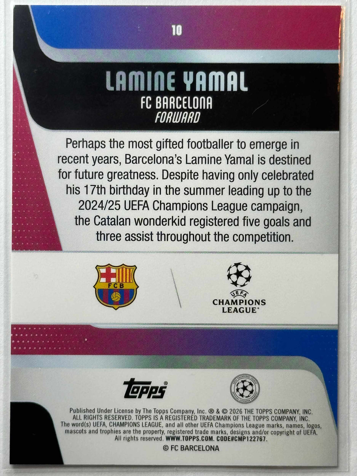Lamine Yamal - Base - Topps Flagship 25/26