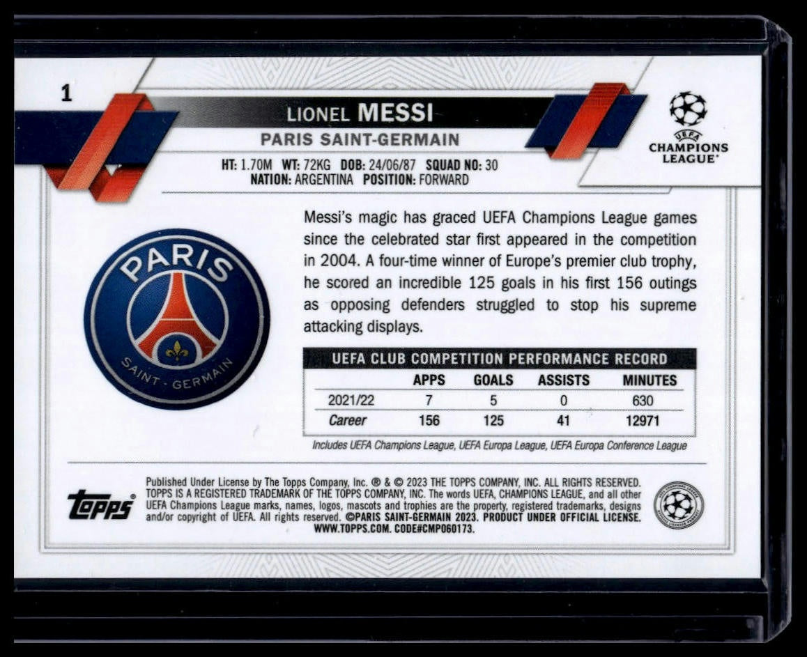 Lionel Messi - Base - Topps Chrome UCL 22/23