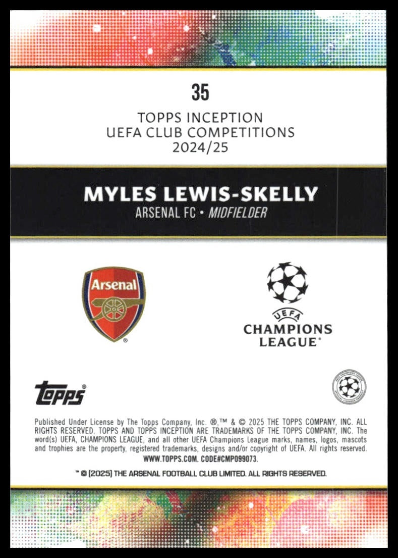 Myles Lewis Skelly - Base - Topps Inception UCC 24/25