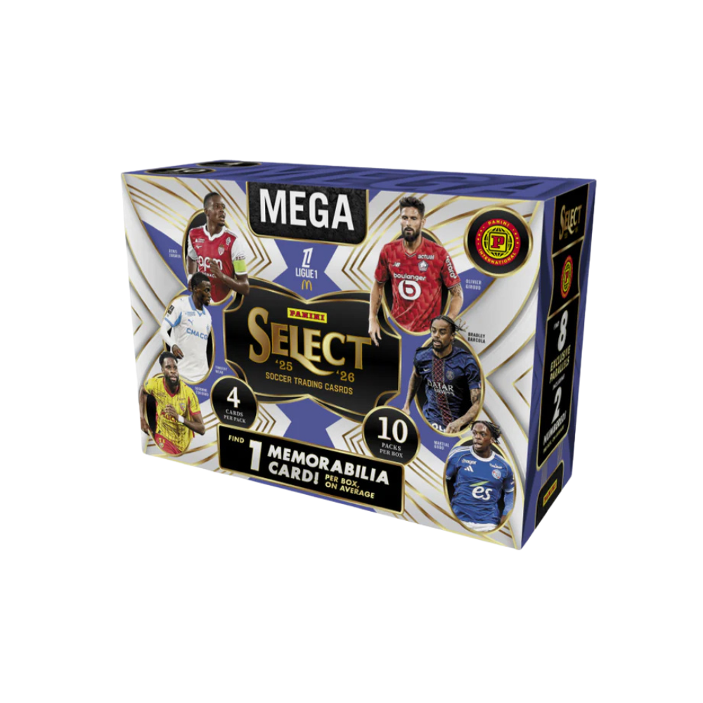 2025-26 Panini Select Ligue 1 Soccer Hobby Mega Box International
