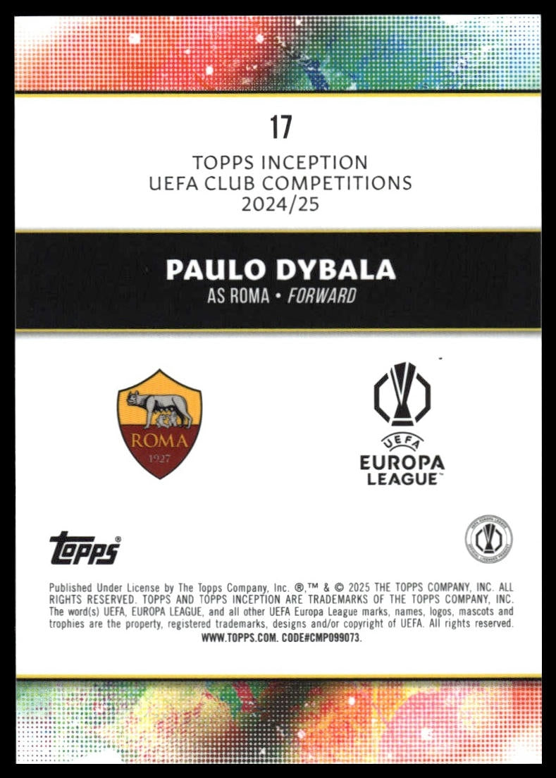Paulo Dybala - Base - Topps Inception UCC 24/25