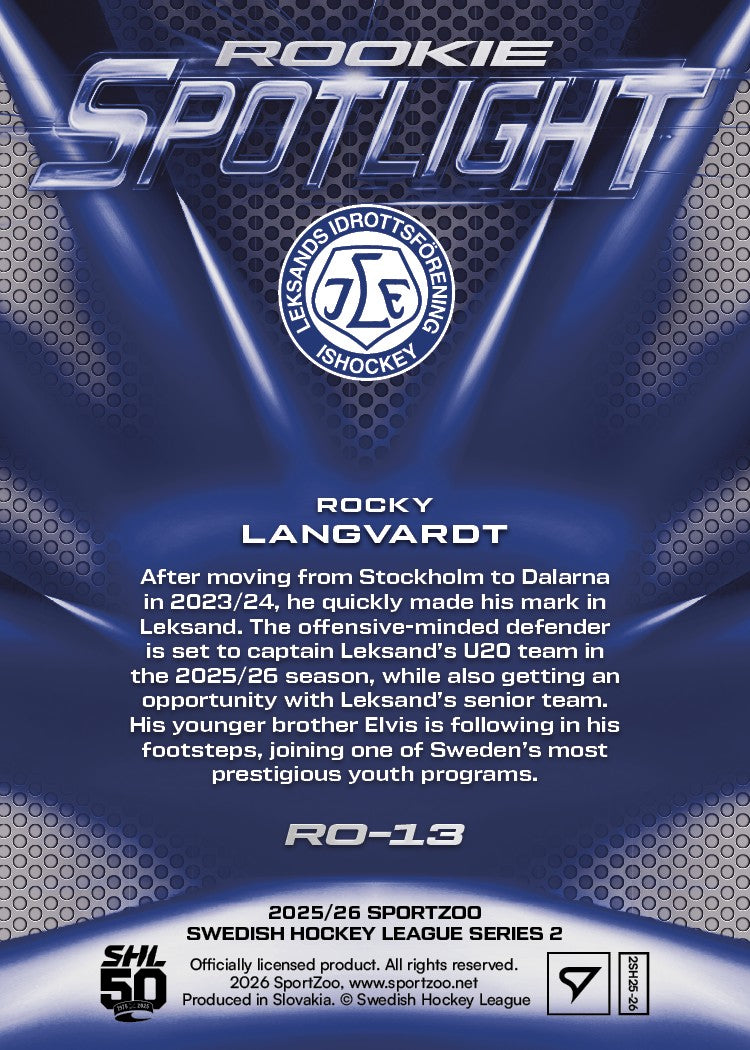 RO-13 LIF Rocky Langvardt ROOKIE SPOTLIGHT