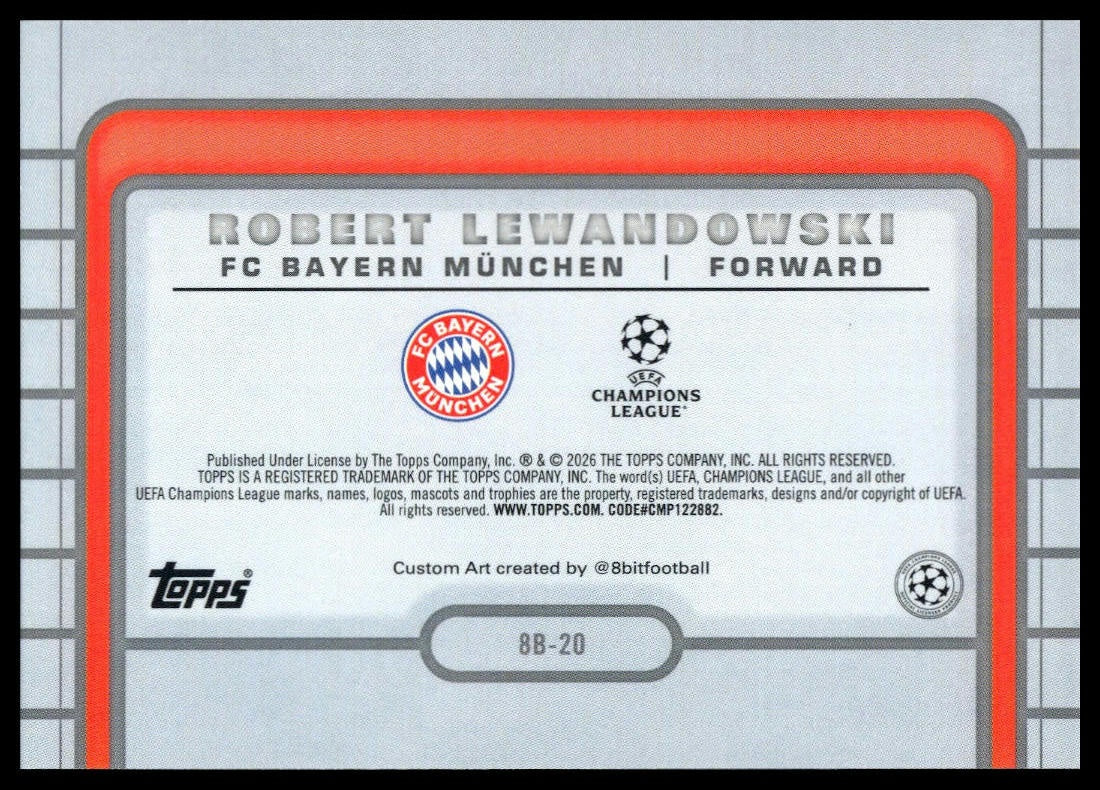 Robert Lewandowski - 8-Bit - Topps Flagship 25/26
