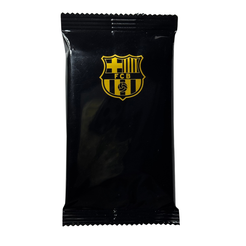 Futera Headliners FC Barcelona 2025 pack med exklusiva fotbollskort för samlare.