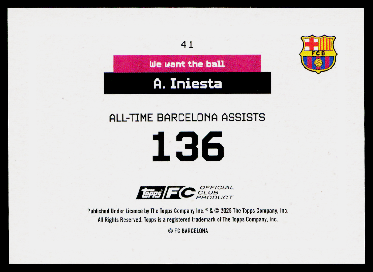 Andrés Iniesta FC Barcelona