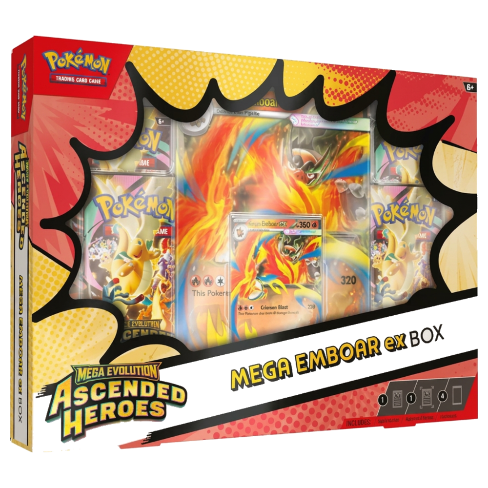 Pokémon Mega Evolution: Ascended Heroes Mega Emboar ex Box