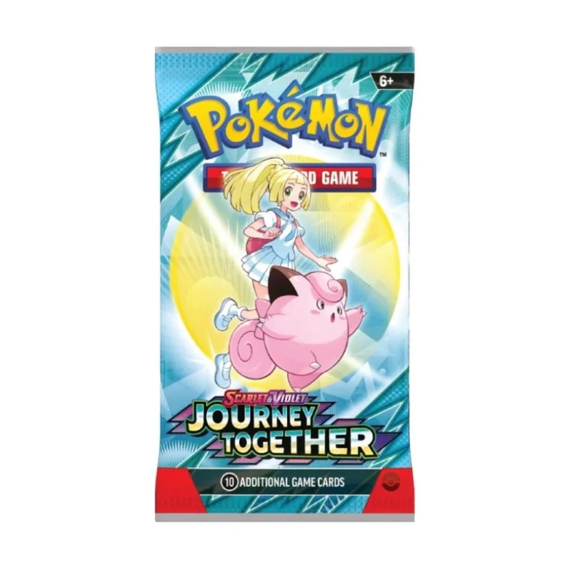 Pokemon Scarlet and Violet 9 Journey Together boosterpack för Pokemon TCG samlare.