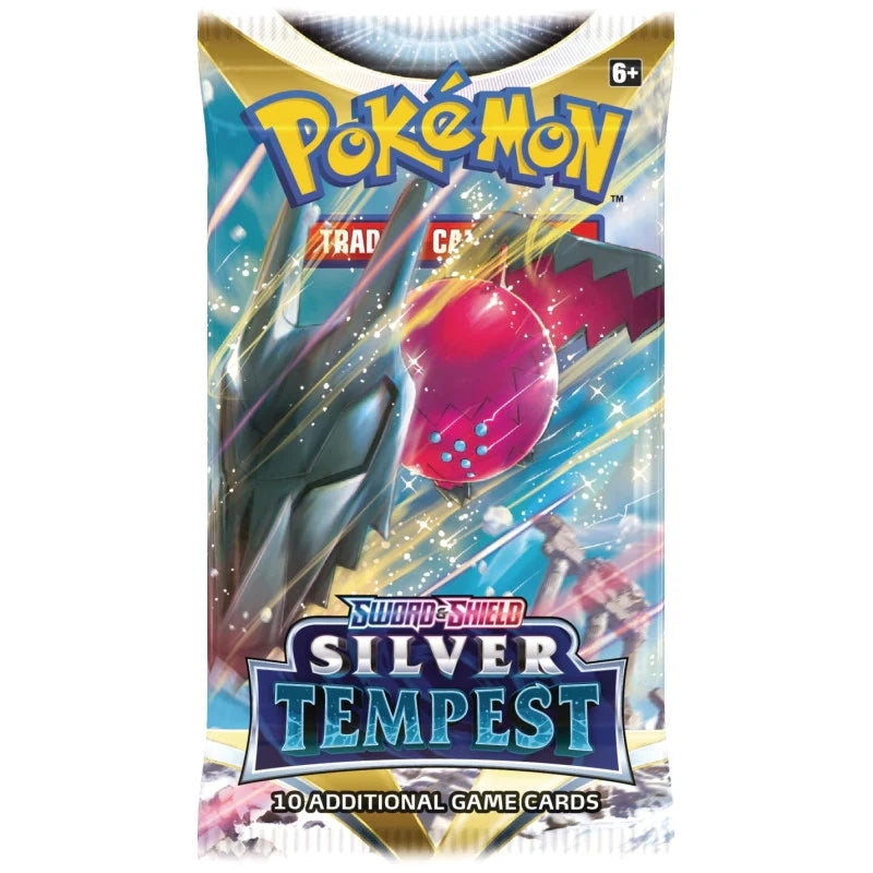 Pokemon Sword and Shield Silver Tempest booster pack för samlare.