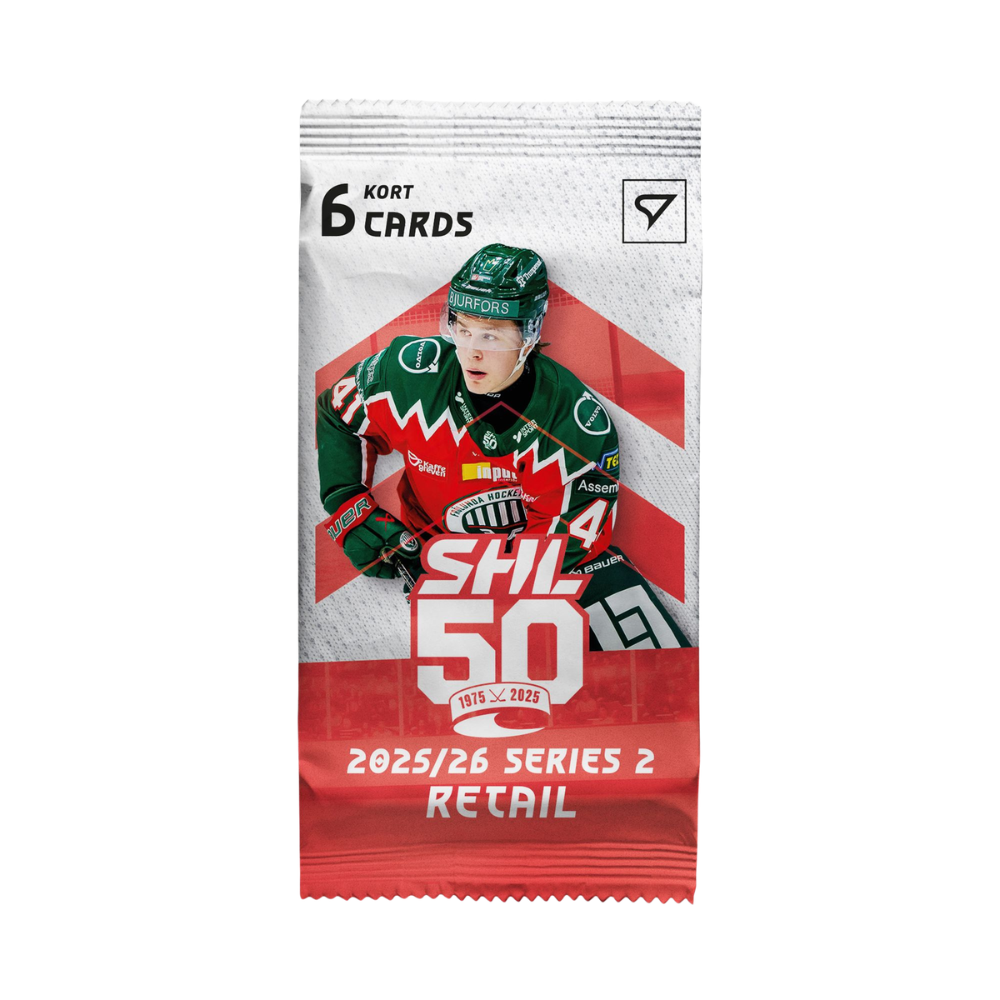 SportZoo SHL 25/26 Series 2 retail pack med hockeykort för samlare av svenska SHL.