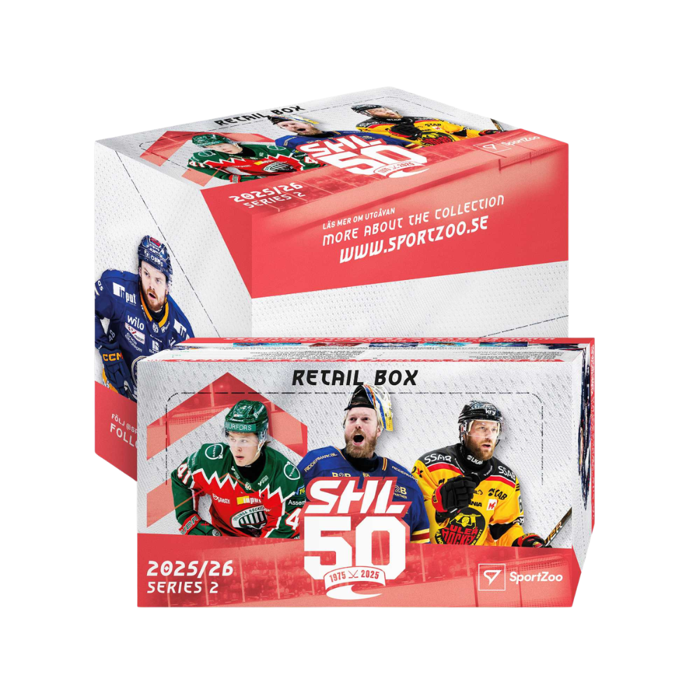 SportZoo SHL 25/26 Series 2 Retail Box med hockeykort för samlare.