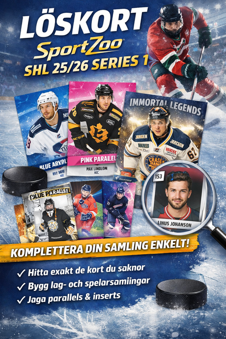 Löskort SportZoo SHL 25/26 Series 1 – komplettera din samling enkelt