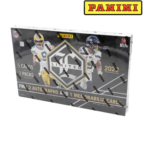 2022 Panini Limited Football Hobby Box för amerikansk fotboll med NFL-samlarkort.