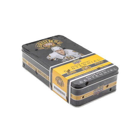 2023-24 Upper Deck Boston Bruins Centennial samlarbox med hockeykort, jubileumsutgåva för ishockey.