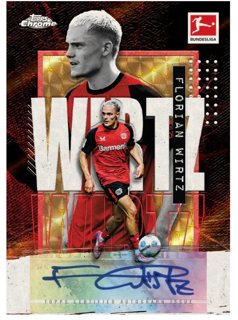 2024/25 Topps Chrome Bundesliga Hobby Box – Autograf, Refractors & Inserts