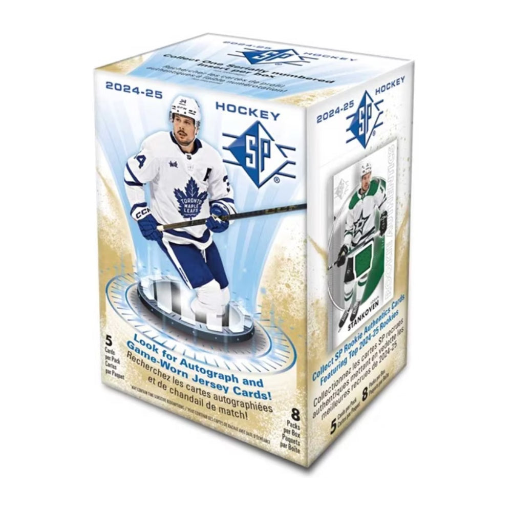 2024/25 Upper Deck SP Blaster Box, hockeykort samlarbox för hockeysamlare med NHL-kort.