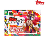 2024 Topps Finest Football Hobby Box, samlarbox med amerikansk fotbollskort och sällsynta samlarbilder.