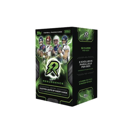 2024 Topps Football Resurgence Value Box med NFL-samlarbilder, box för amerikansk fotbollskort.