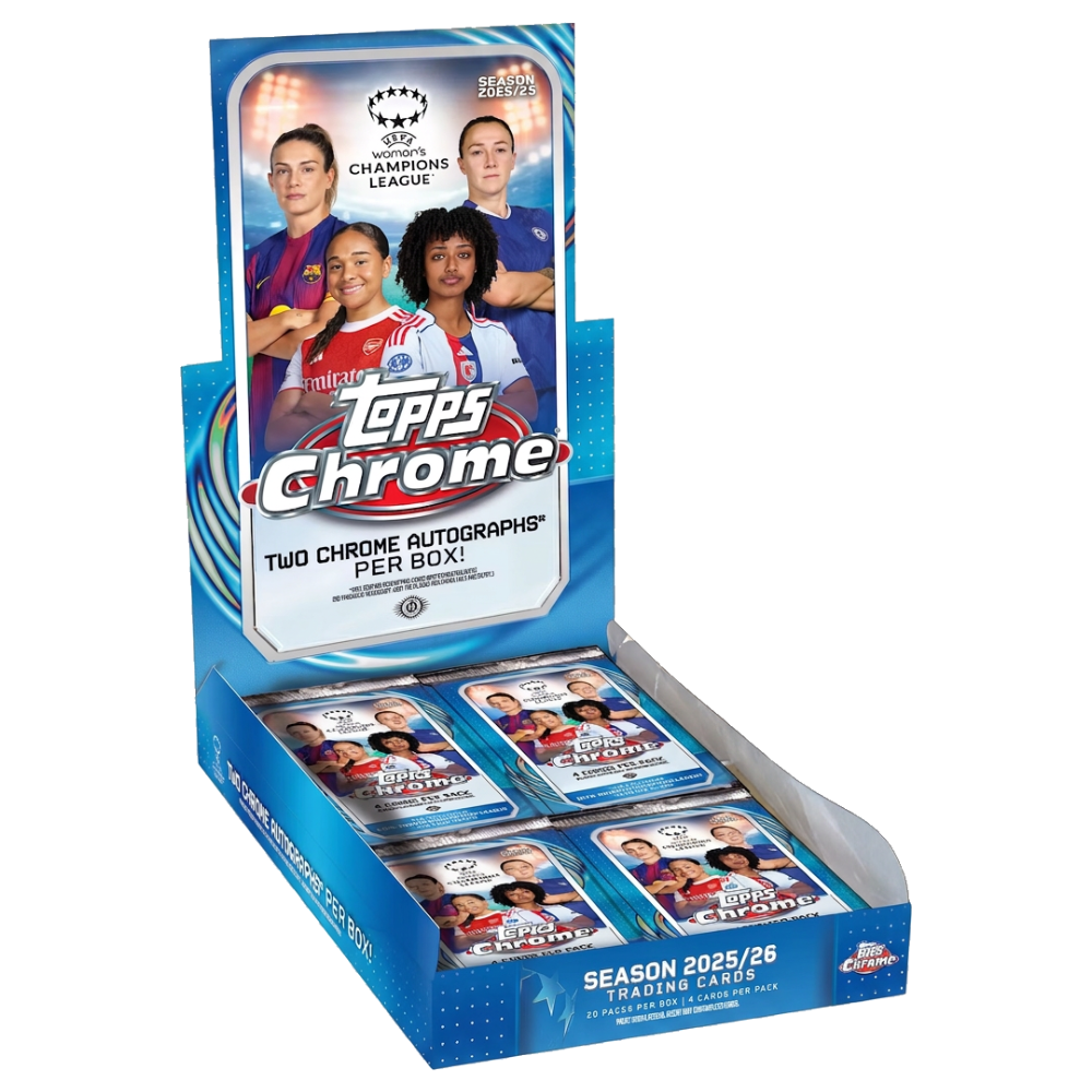2025-26 Topps Chrome UEFA Women's Champions League Hobby Box