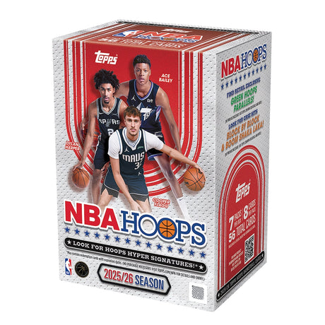 2025-26 Topps Hoops NBA Basketball Value Box för samlare av basketkort.
