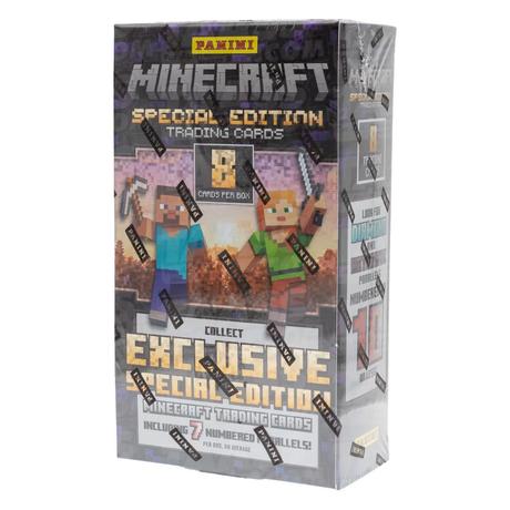 2025 Panini Minecraft Special Edition Hobby Box med samlarkort för alla Minecraft-samlare.