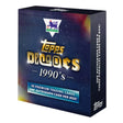2025 Topps Decades Premier League 90's Edition fotbollskort i retrobox.