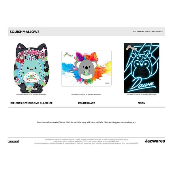 2025 Panini Squishmallows Series 2 Mega Box samlarbox med samlarkort och exklusiva kort.
