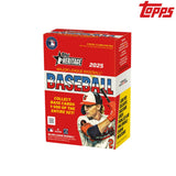 2025 Topps Heritage Baseball Value Box med MLB-samlarkort i retrodesign för samlare.