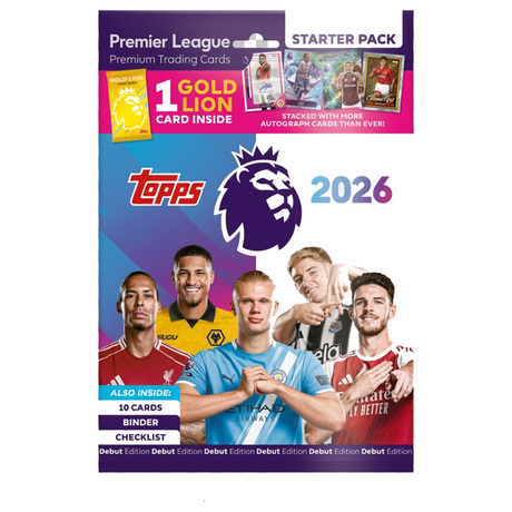 2026 Topps Premier League starter pack fotbollskort för samlare.