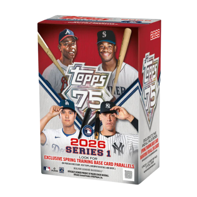 2026 Topps Series 1 Baseball Value Box med samlarkort för baseboll samlare.