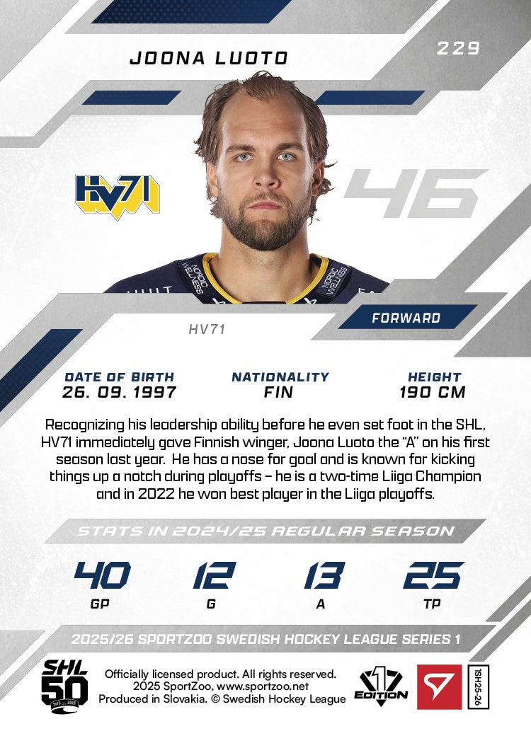229 HV71 JOONA LUOTO - PINK