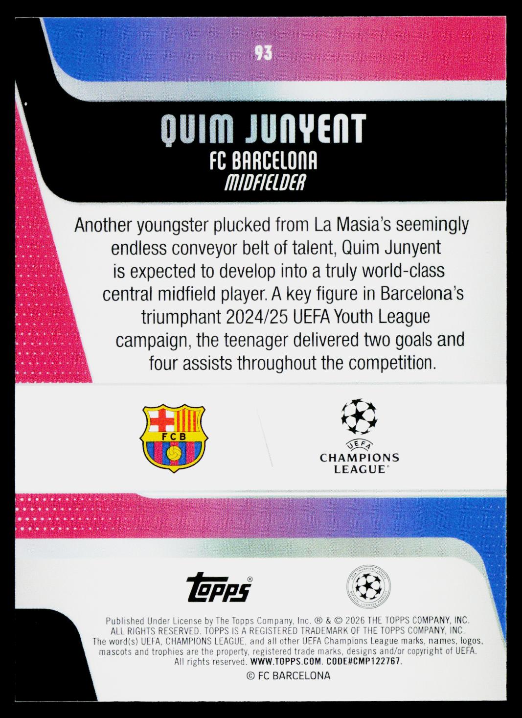 Quim Junyent RC FC Barcelona