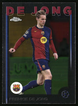 Frenkie de Jong på officiellt FC Barcelona-fotbollskort i hemmatröja, samlarobjekt för Barça-fans.