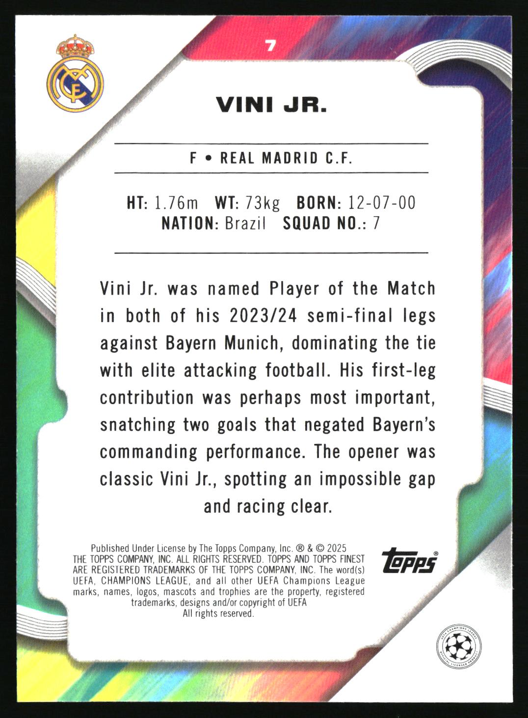 Vini Jr. Real Madrid CF