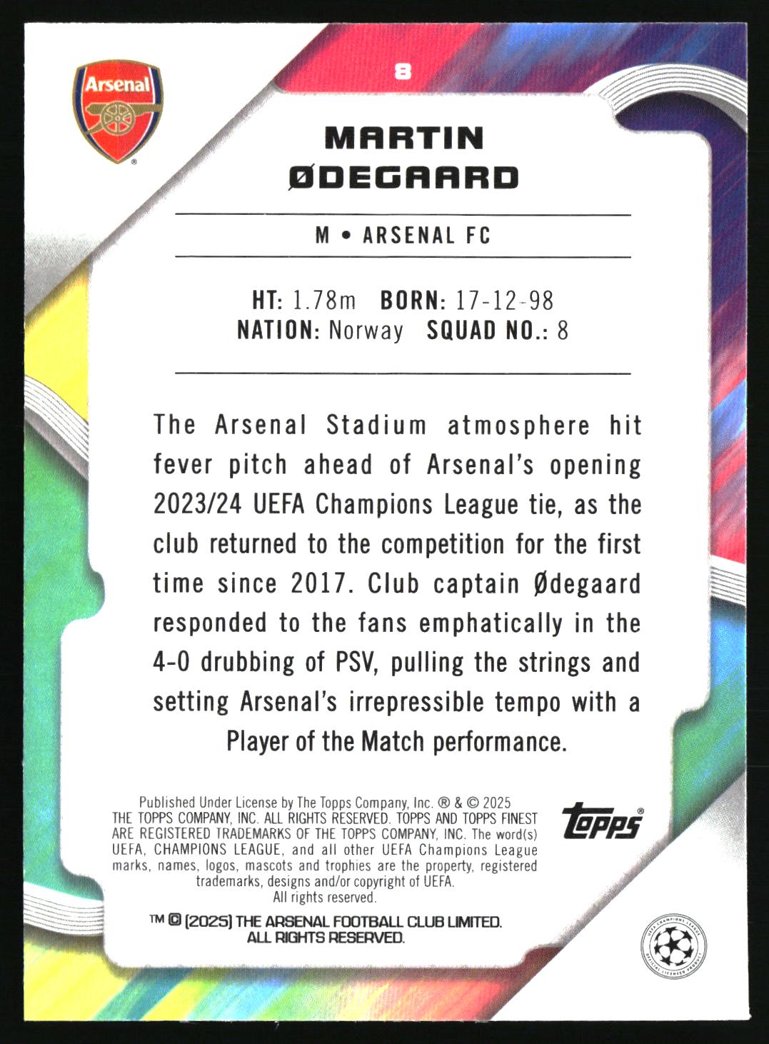 Martin Ødegaard Arsenal FC