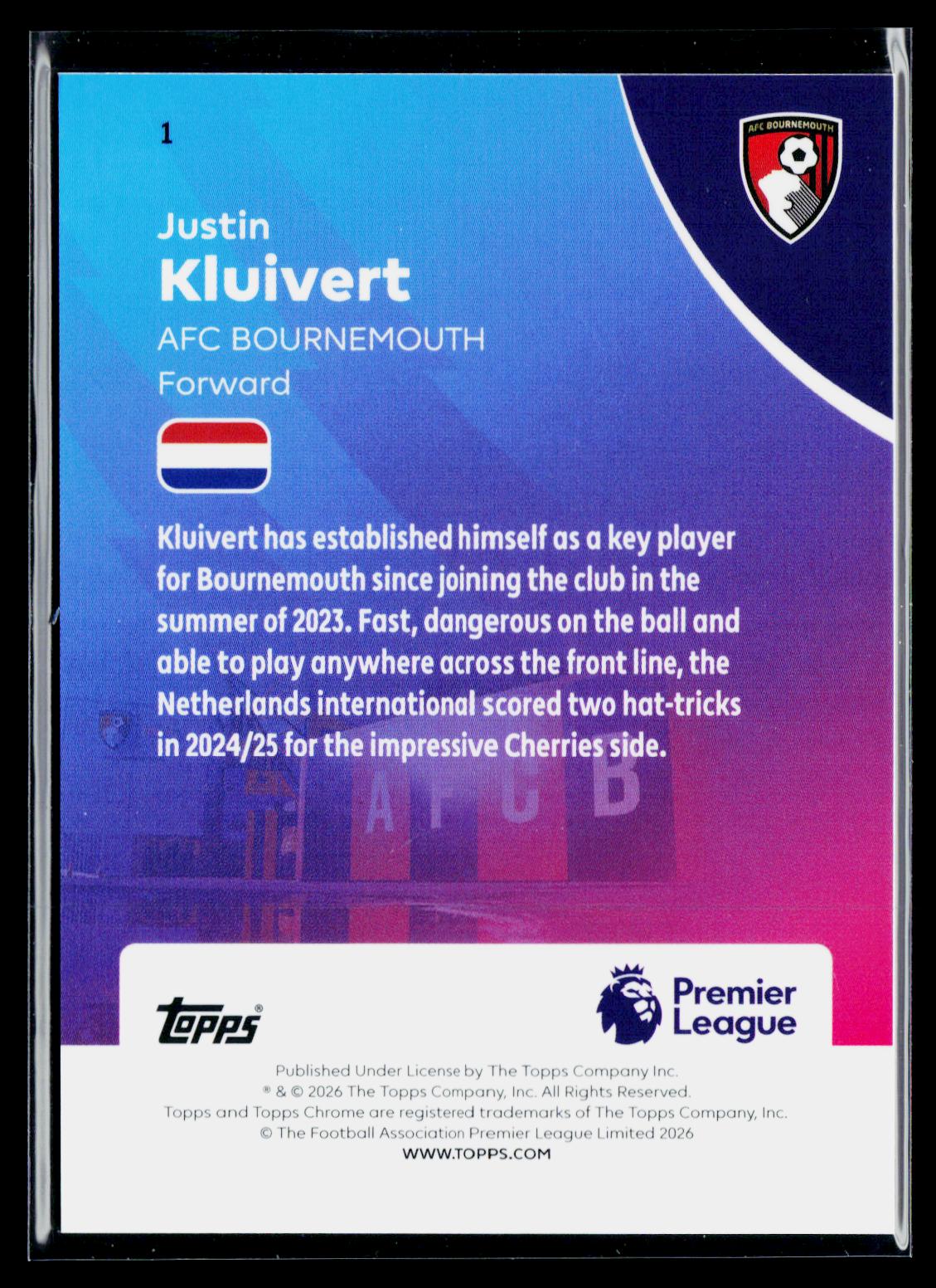 Justin Kluivert AFC Bournemouth