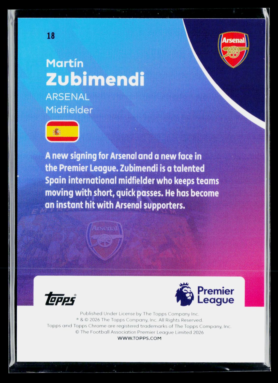 Martín Zubimendi Arsenal FC