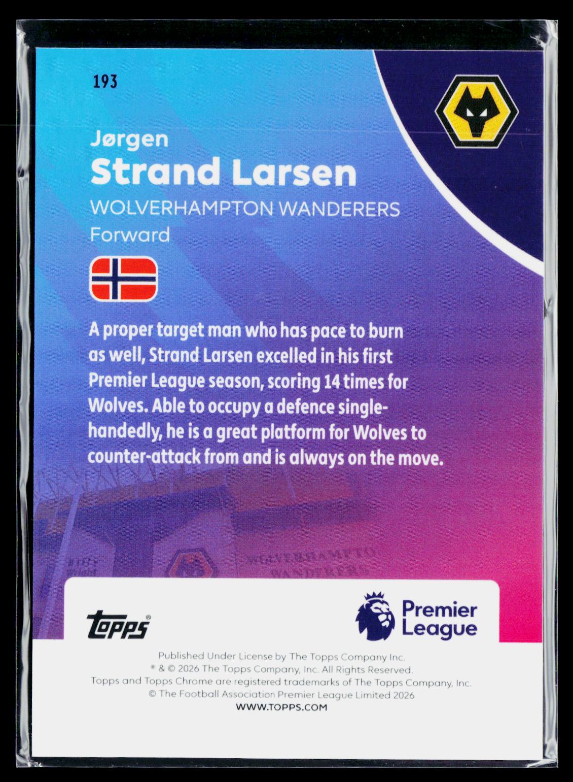 Jørgen Strand Larsen Wolverhampton Wanderers